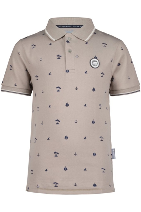 Vinrose polo cinder aop (VBS24PO019)