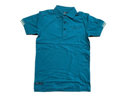 Indian Blue Jeans polo pique pacific green (IBBS24-3652)