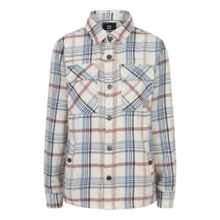 Indian Blue Jeans shirt jacket check frosty blue (IBBS24-5503)