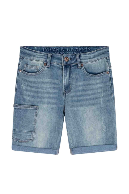 Indian Blue Jeans blue worker short light denim (IBBS24-6502)