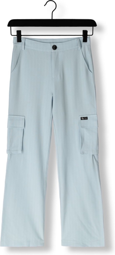 Indian Blue Jeans pinstripe cargo wide pants light blue (IBGSS24-2227)