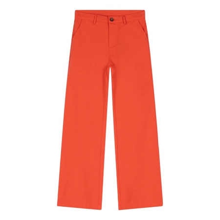 Indian Blue Jeans wide pants pantalon stretch bright coral (IBGSS24-2229)