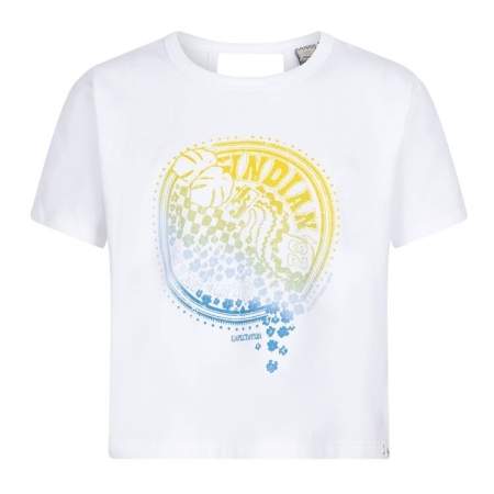 Indian Blue Jeans t-shirt IBJ flower white (IBGSS24-3154)