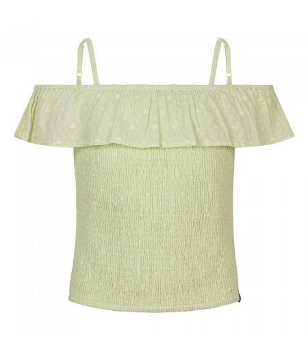 Indian Blue Jeans lace smock strapless light pastel green (IBGSS24-5186)