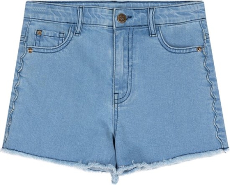 Indian Blue Jeans denim short fancy seam light denim (IBGSS24-6003)