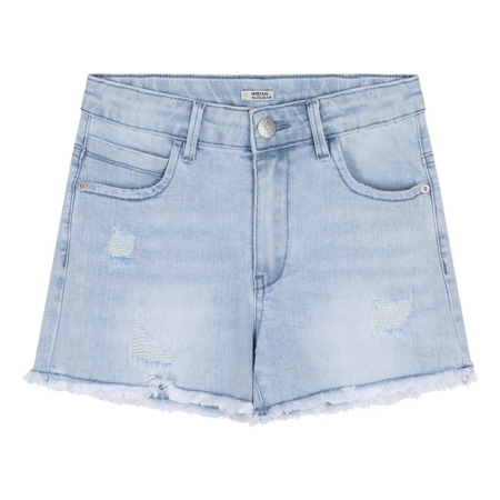 Indian Blue Jeans high waist denim short light denim (IBGSS24-6008)