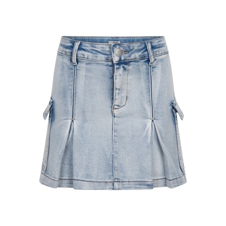 Indian Blue Jeans denim skirt cargo pocket light denim (IBGSS24-6060)